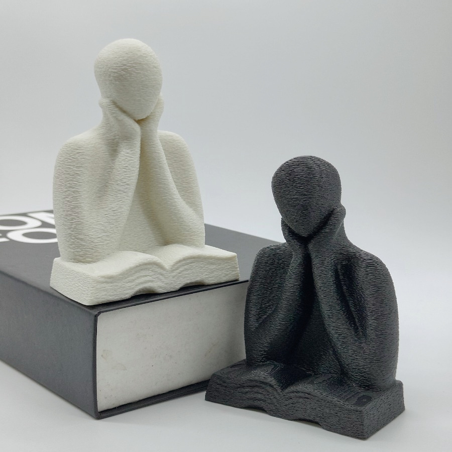 3D Printing Mockup - An Abstract Figure Ornament, A 3D-printed