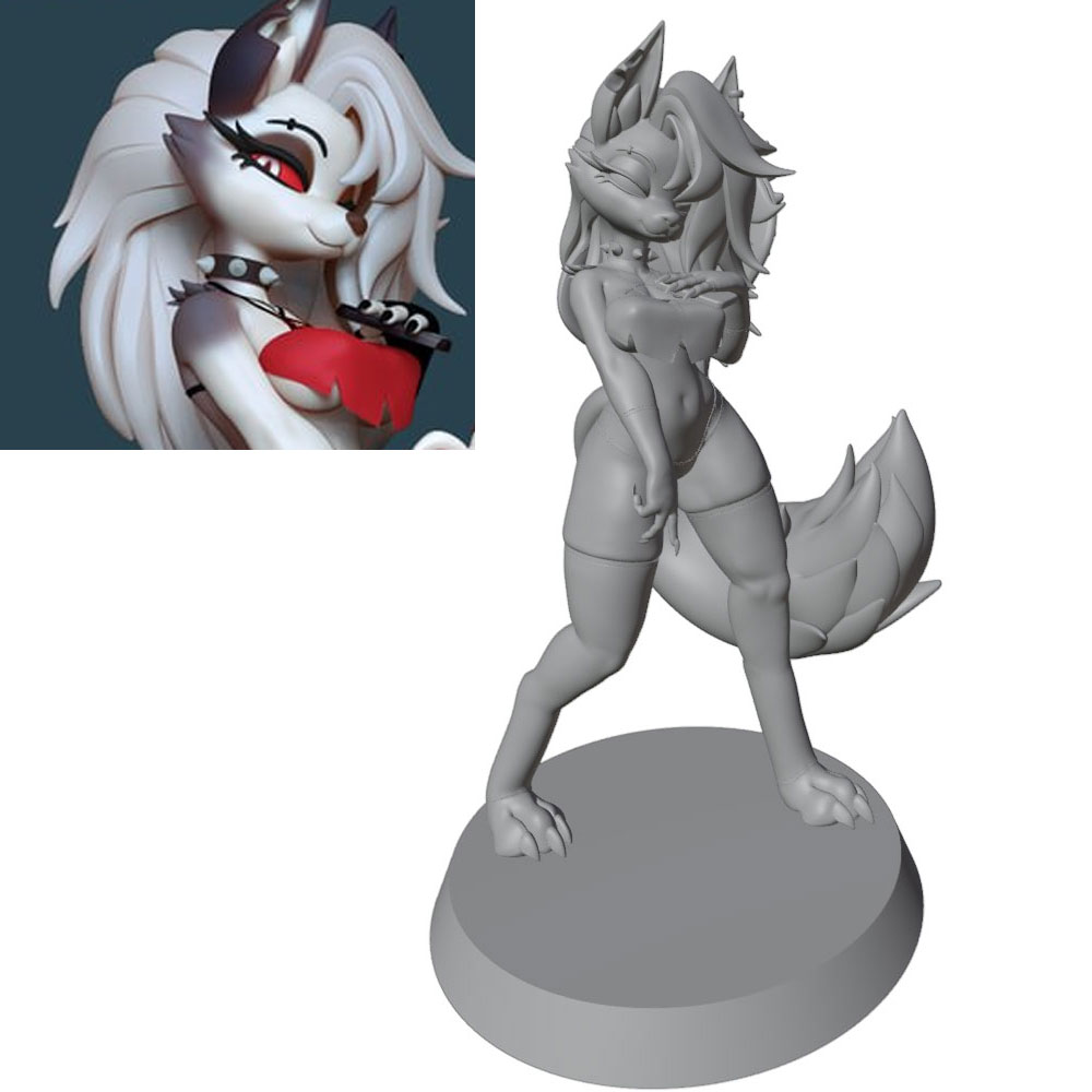 3D Printing Apps - 1/24=75mm-1/10=175mm Anime Character Statue GK Miniature