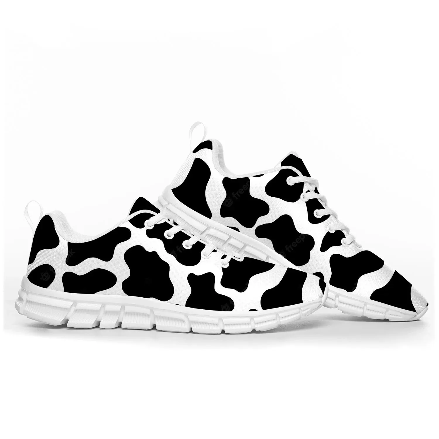 3D Printing Figure - Cow Print 3D Pattern Sports Shoes