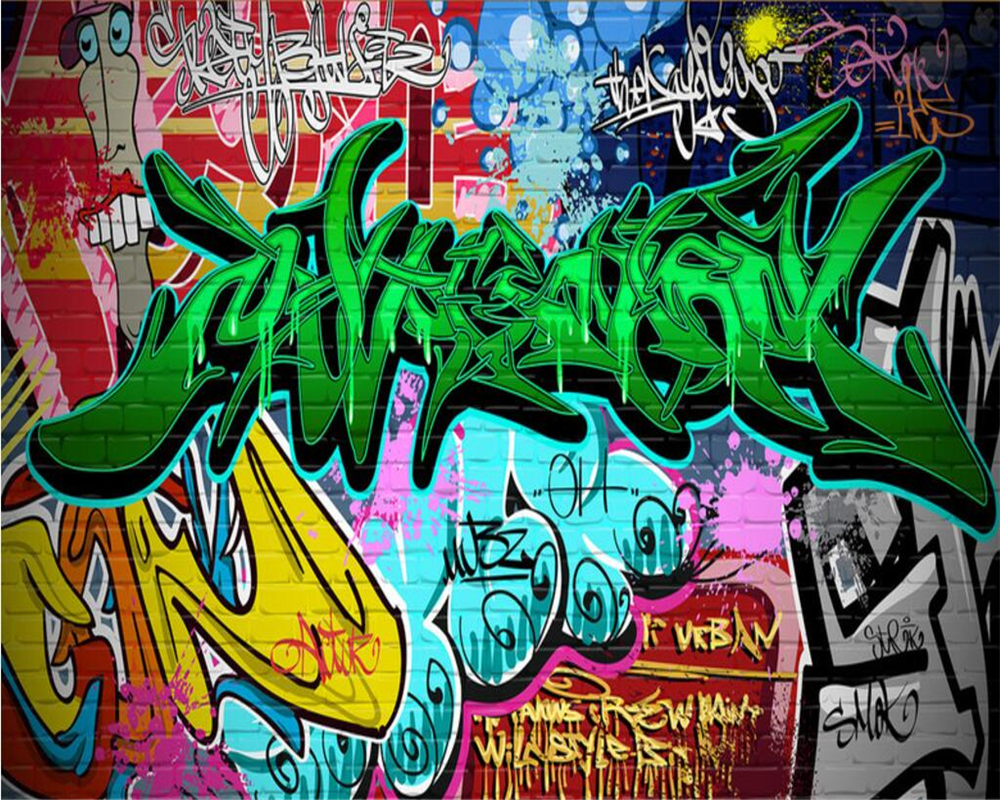 3D Printing Heat Resistant Material - Custom size wallpaper color graffiti KTV