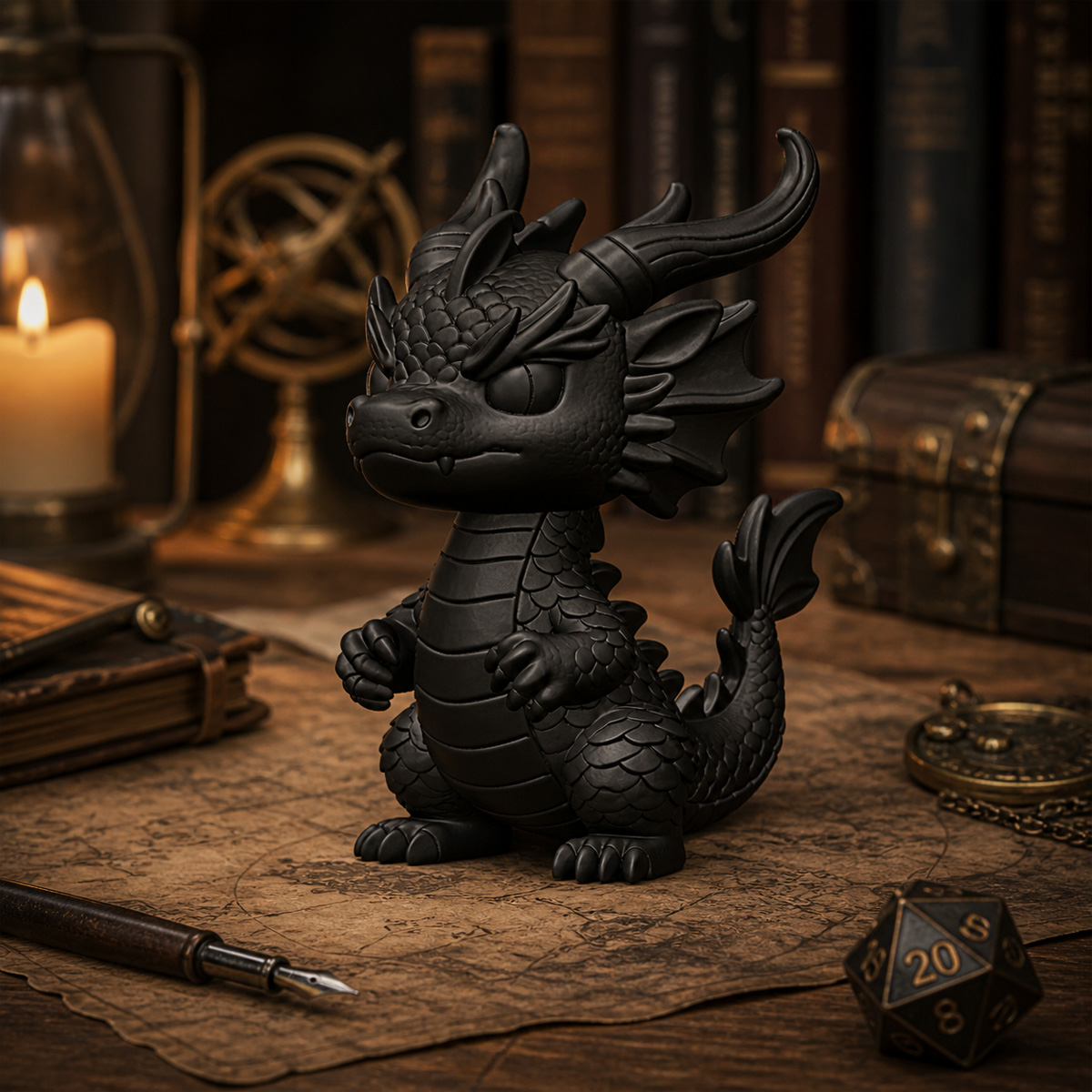 3D Printing Mockup - (9*5.4cm) Miniature Dragon Figurine 3D Printed