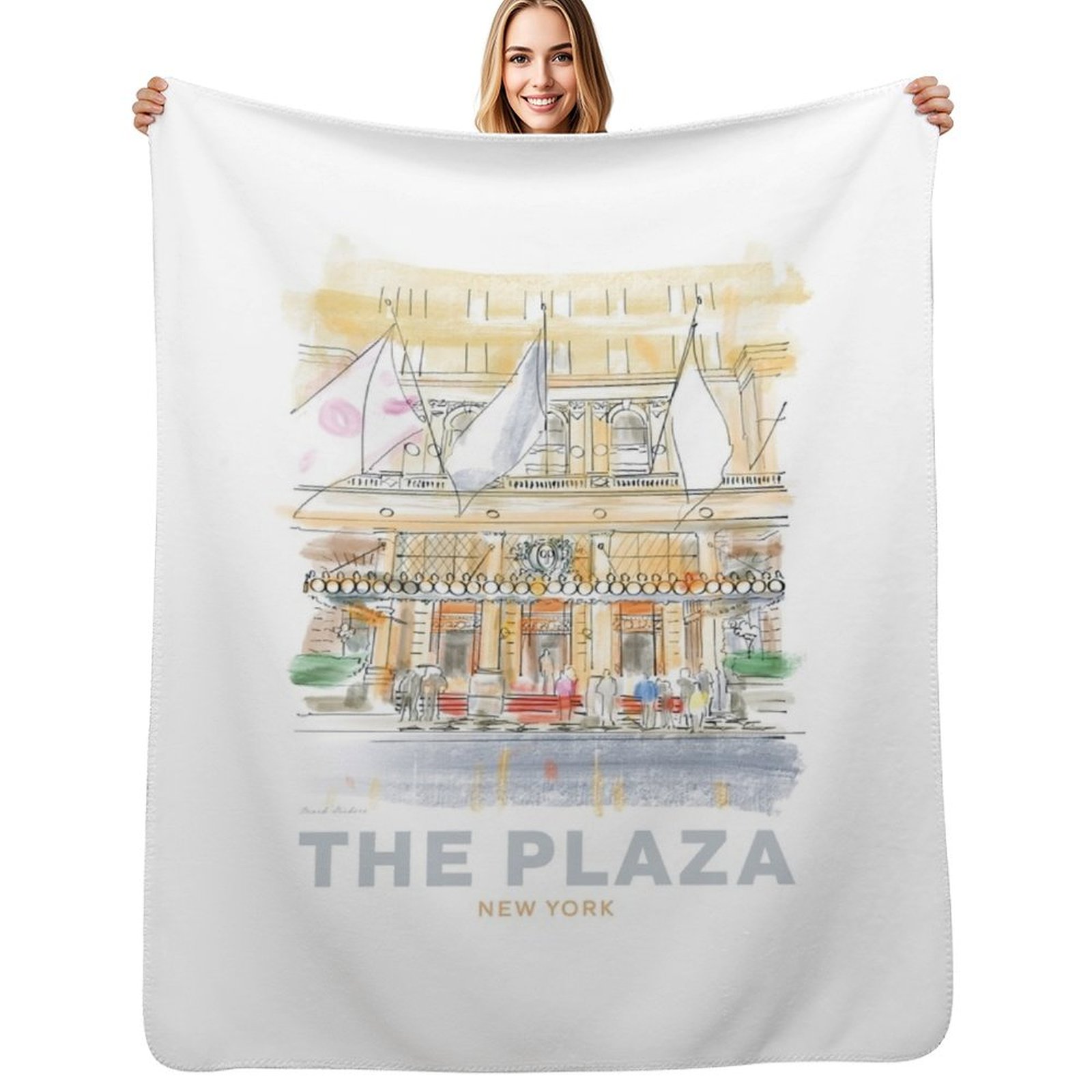 3D Printing York - The Plaza Hotel New York Throw