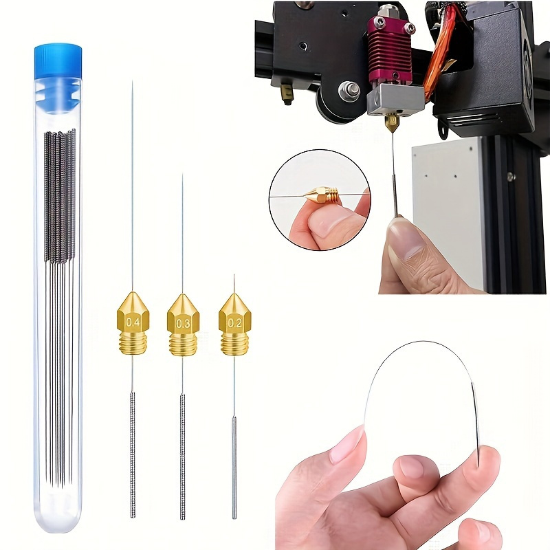 3D Printing Nozzle - 10 Pieces 0.2mm-1.0mm 3D Printer Nozzle