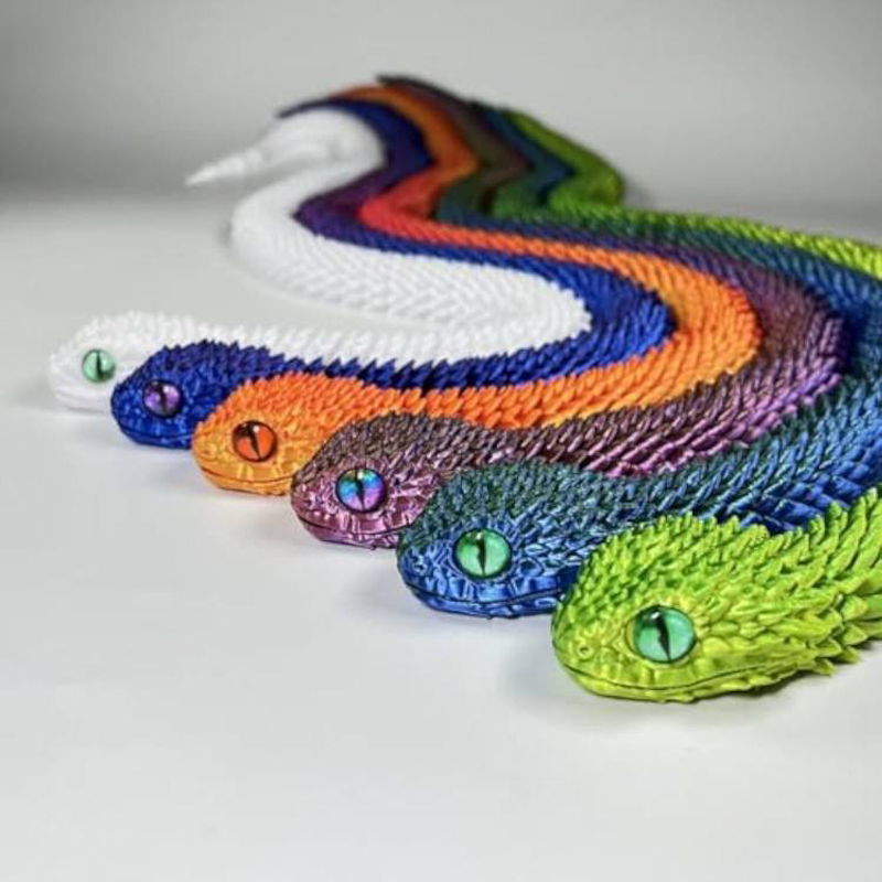 3D Printing Mockup - 2026 new 3D printed snake, lifelike