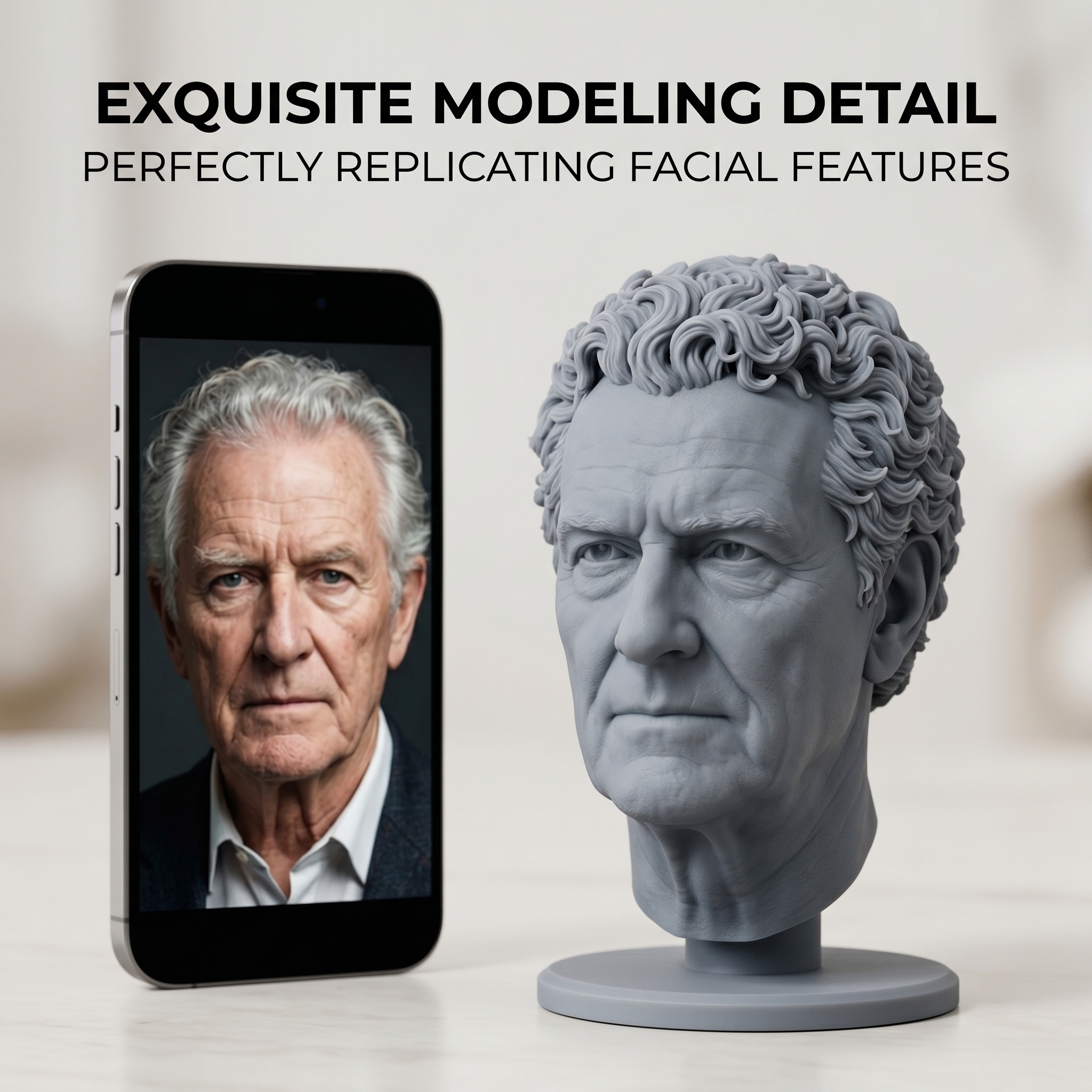 3D Printing Apps - Custom 3D Bust Figurine, Personalized 3D