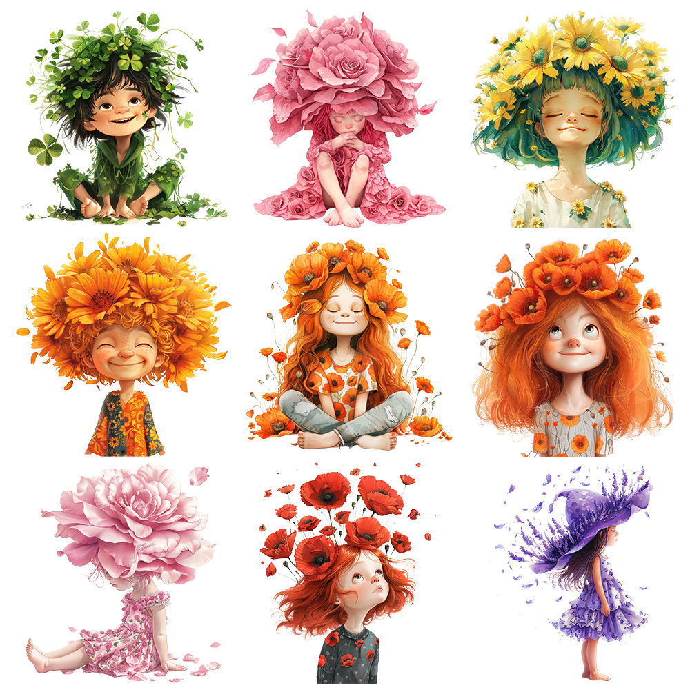3D Printing Vinyl - 15cm Creative Spirit Of Flower Girl