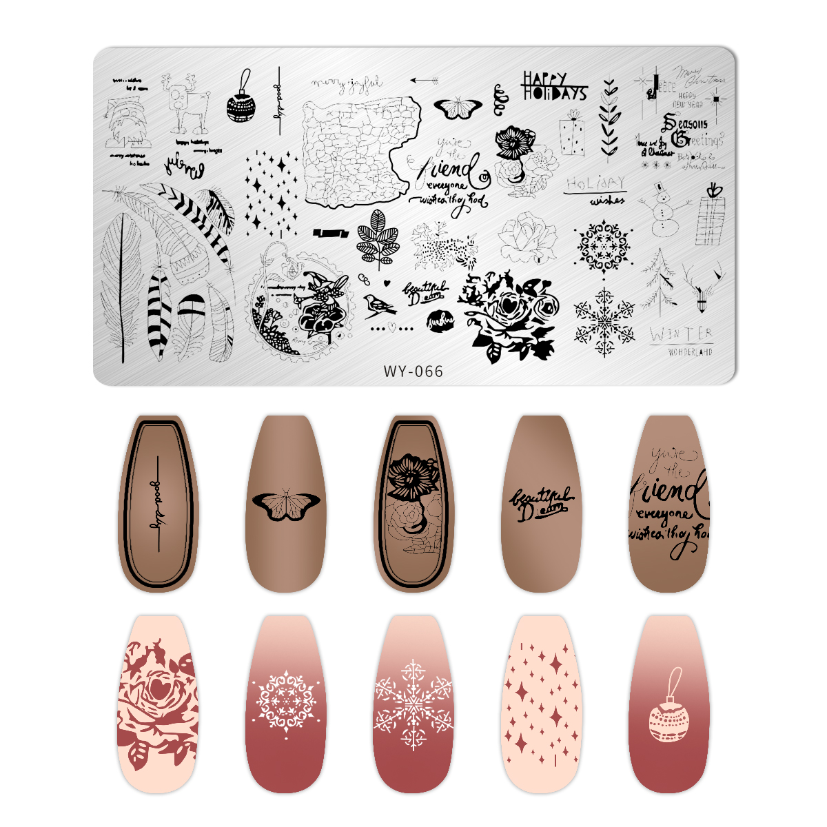 Leaves Flower Nail Art Stampin - 3D Printing Stainless Steel 리뷰 및 가격