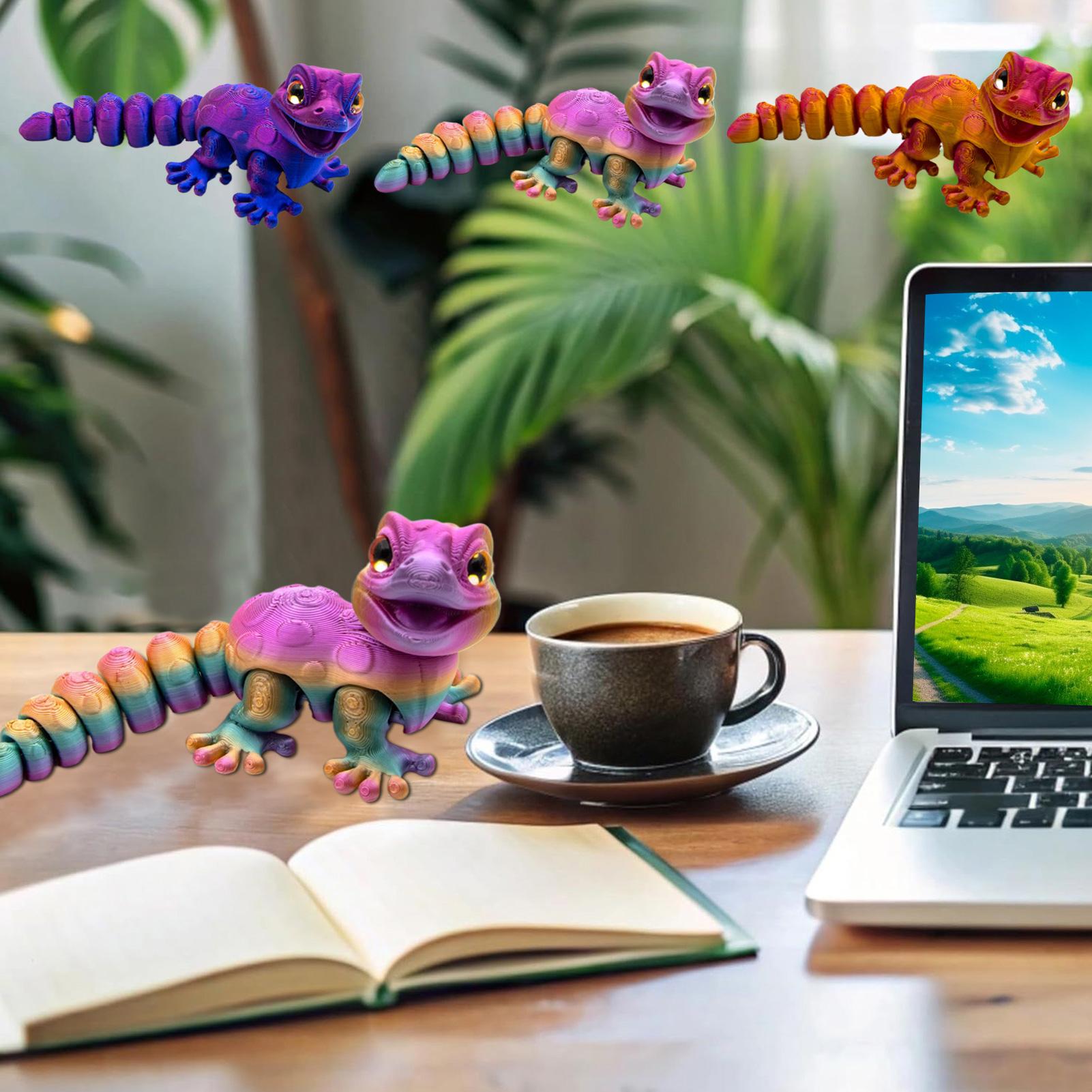 3D Printed Gecko Figurine Liza - 3D Printing Mockup 리뷰 및 가격