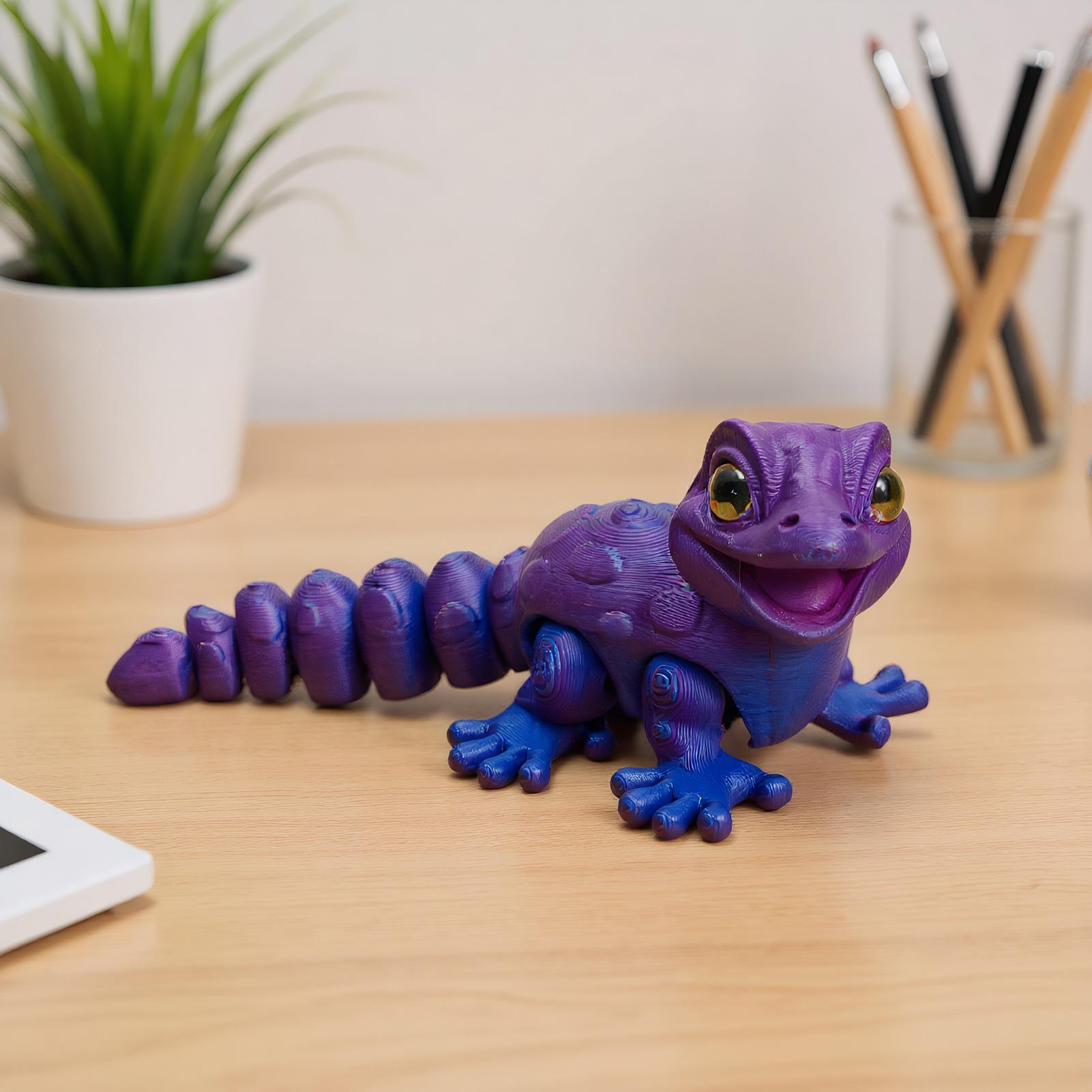 3D Printed Gecko Figurine Liza - 3D Printing Mockup 리뷰 및 가격