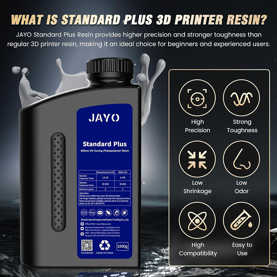 JAYO 3D Resin ABS Like/Like PA - 3D Printing Vinyl 리뷰 및 가격
