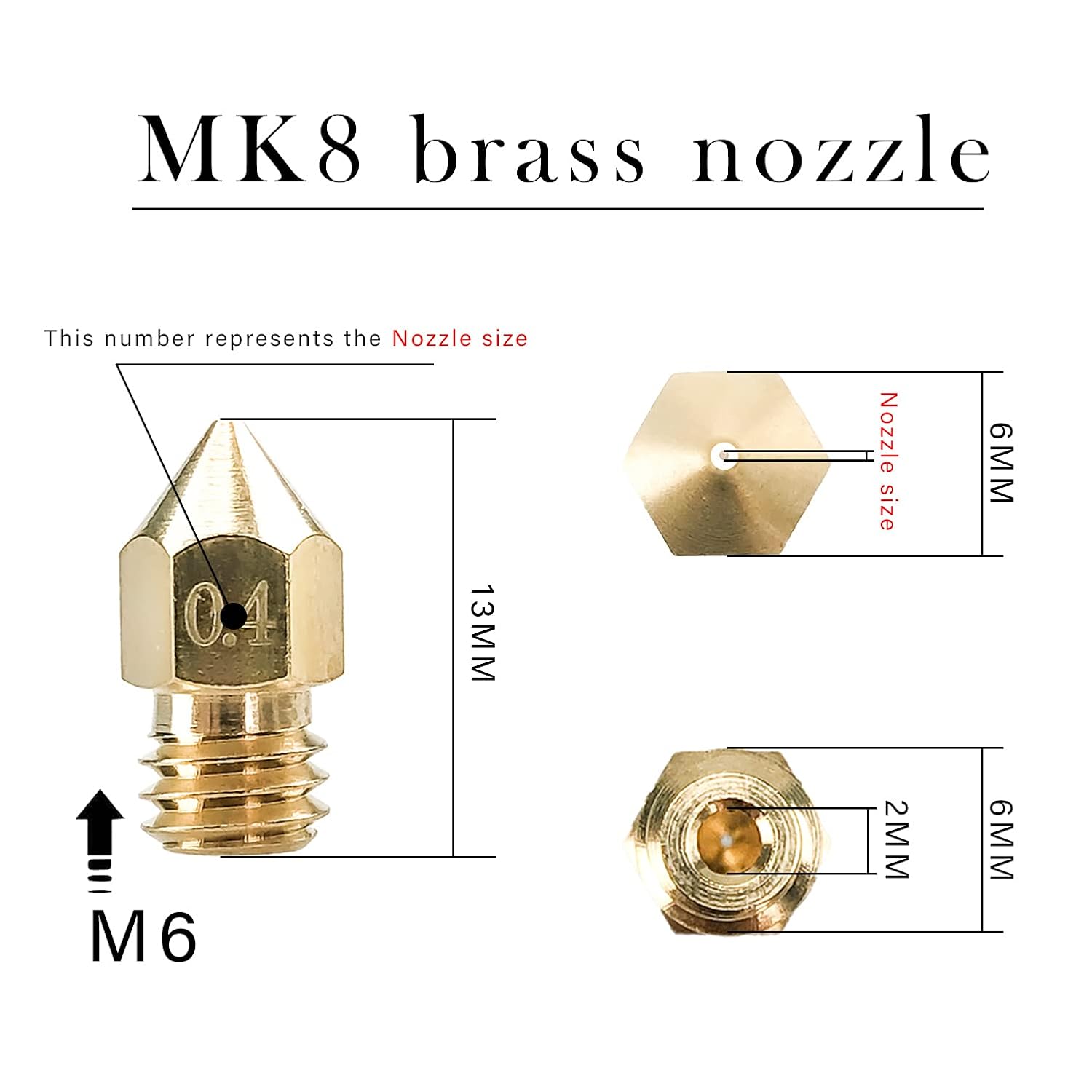 CREALITY 20 Pcs MK8 Brass Nozz - 3D Printing News 리뷰 및 가격