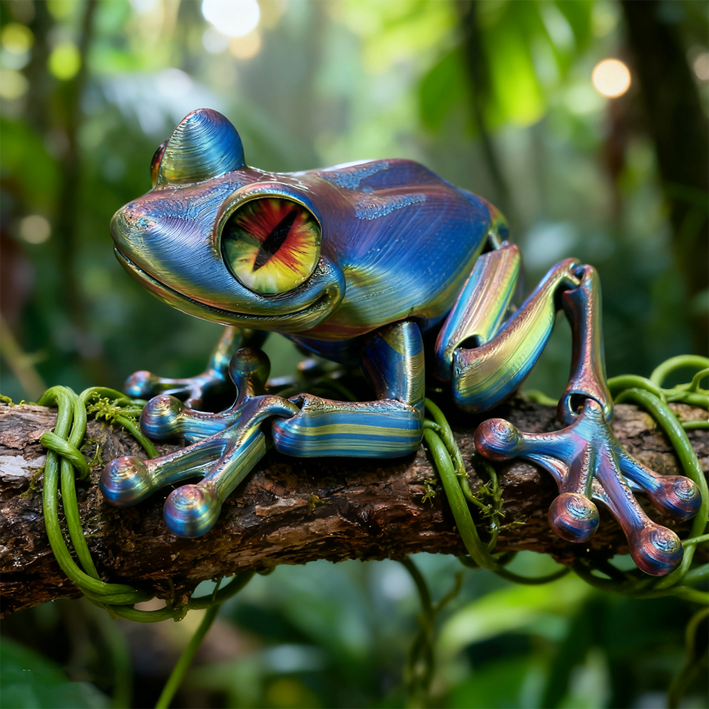 3D Printed Frog Statue, Flexib - 3D Printing Mockup 리뷰 및 가격