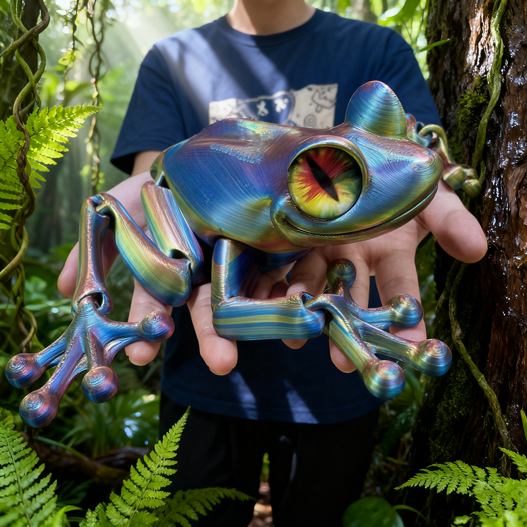 3D Printed Frog Statue, Flexib - 3D Printing Mockup 리뷰 및 가격