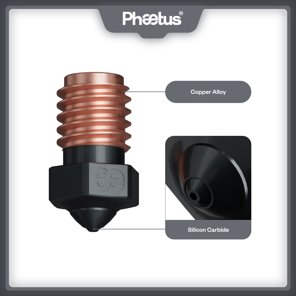 Phaetus Silicon Carbide V6 Noz - 3D Printing News 리뷰 및 가격