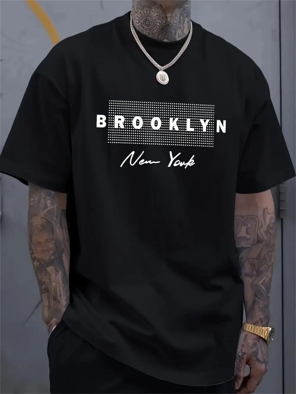 Men's New York Letter Printed  - 3D Printing York 리뷰 및 가격