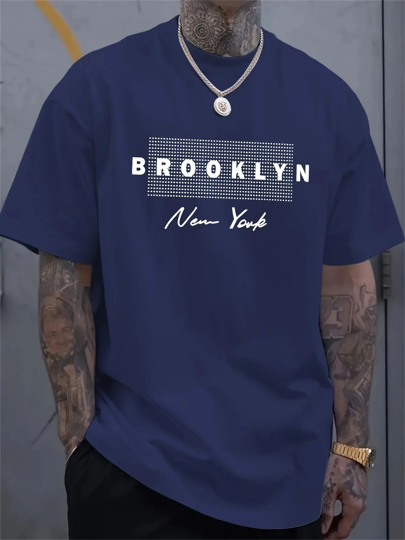Men's New York Letter Printed  - 3D Printing York 리뷰 및 가격