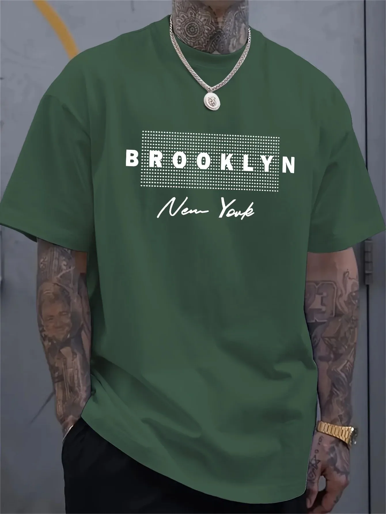 Men's New York Letter Printed  - 3D Printing York 리뷰 및 가격