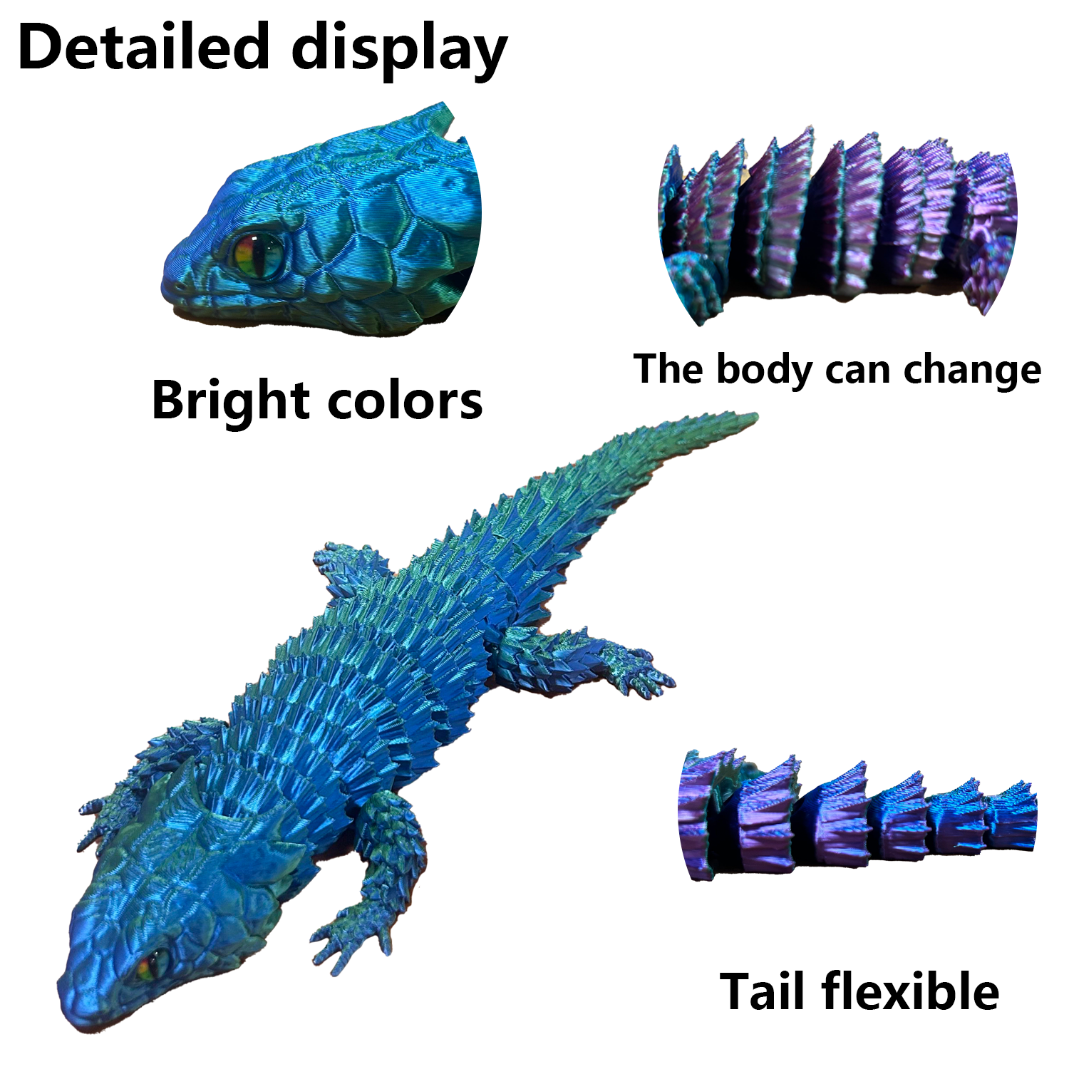 3D Printed Lizard Statue, Flex - 3D Printing Mockup 리뷰 및 가격