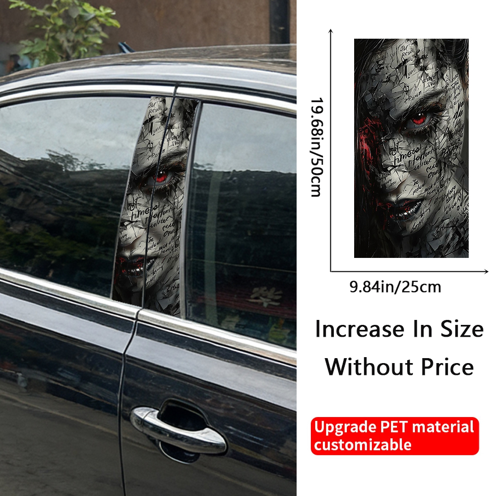 2PCS Broken Text Gothic Demon  - 3D Printing Vinyl 리뷰 및 가격