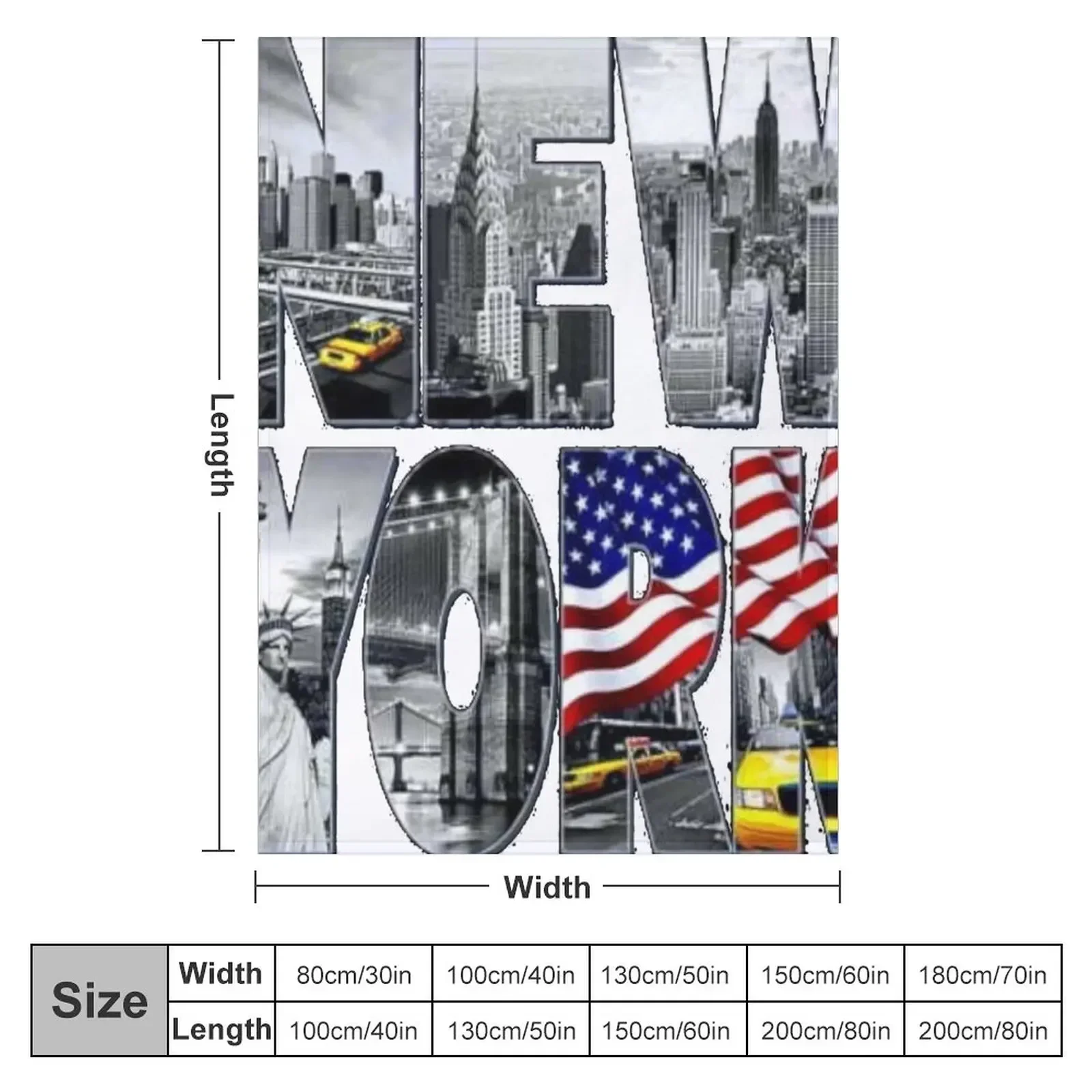 New york Throw Blanket Reusabl - 3D Printing York 리뷰 및 가격