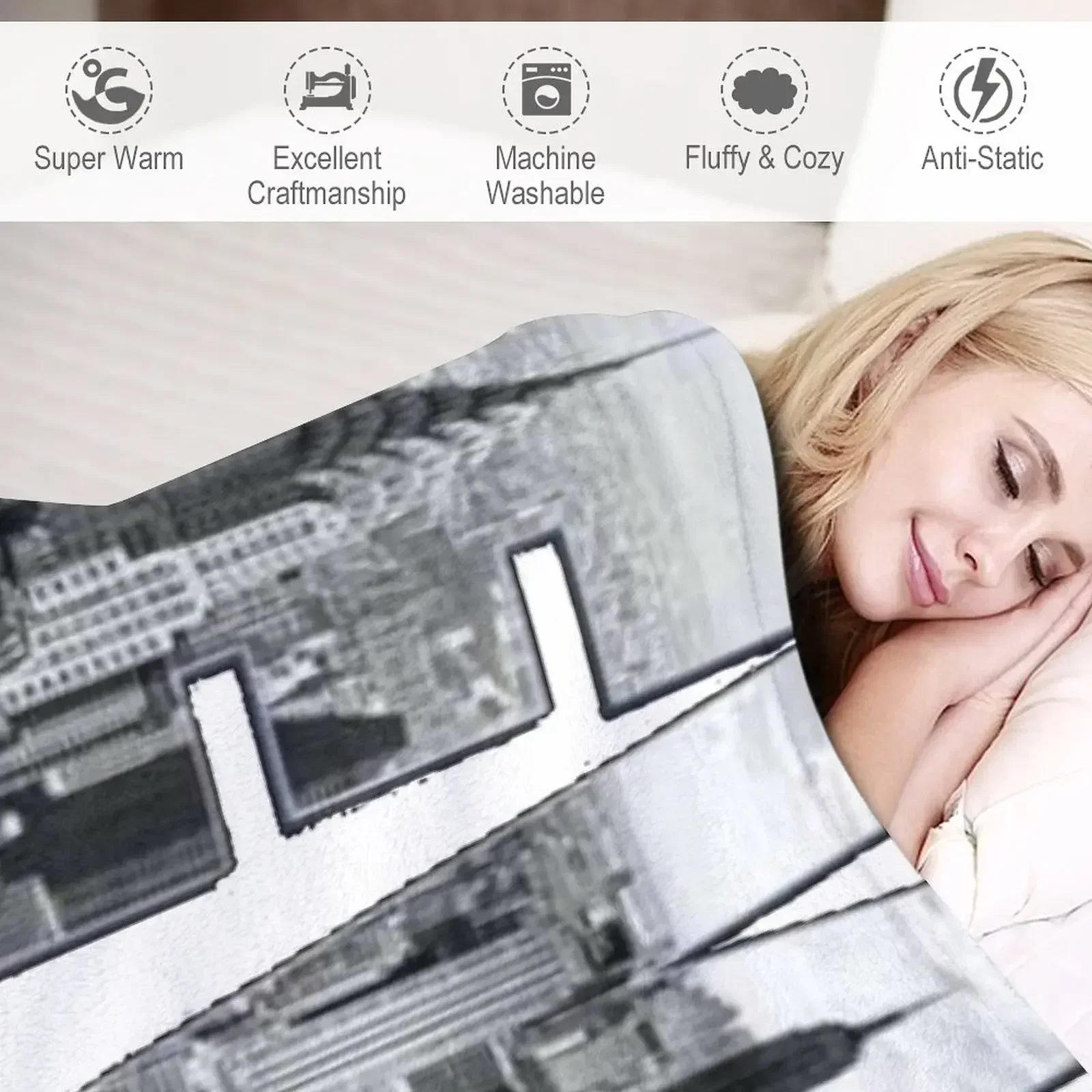 New york Throw Blanket Reusabl - 3D Printing York 리뷰 및 가격
