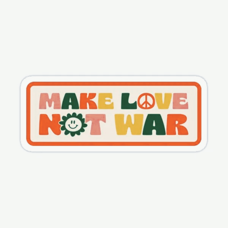 Make Love Not War Stickers for - 3D Printing Vinyl 리뷰 및 가격