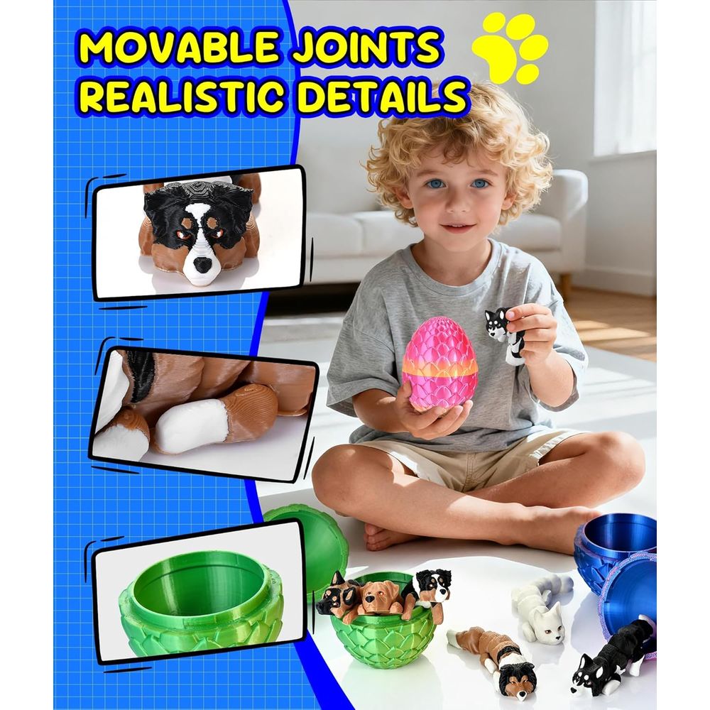 GemmiCho 3Pcs 3D Printed Dog w - 3D Printing Vinyl 리뷰 및 가격