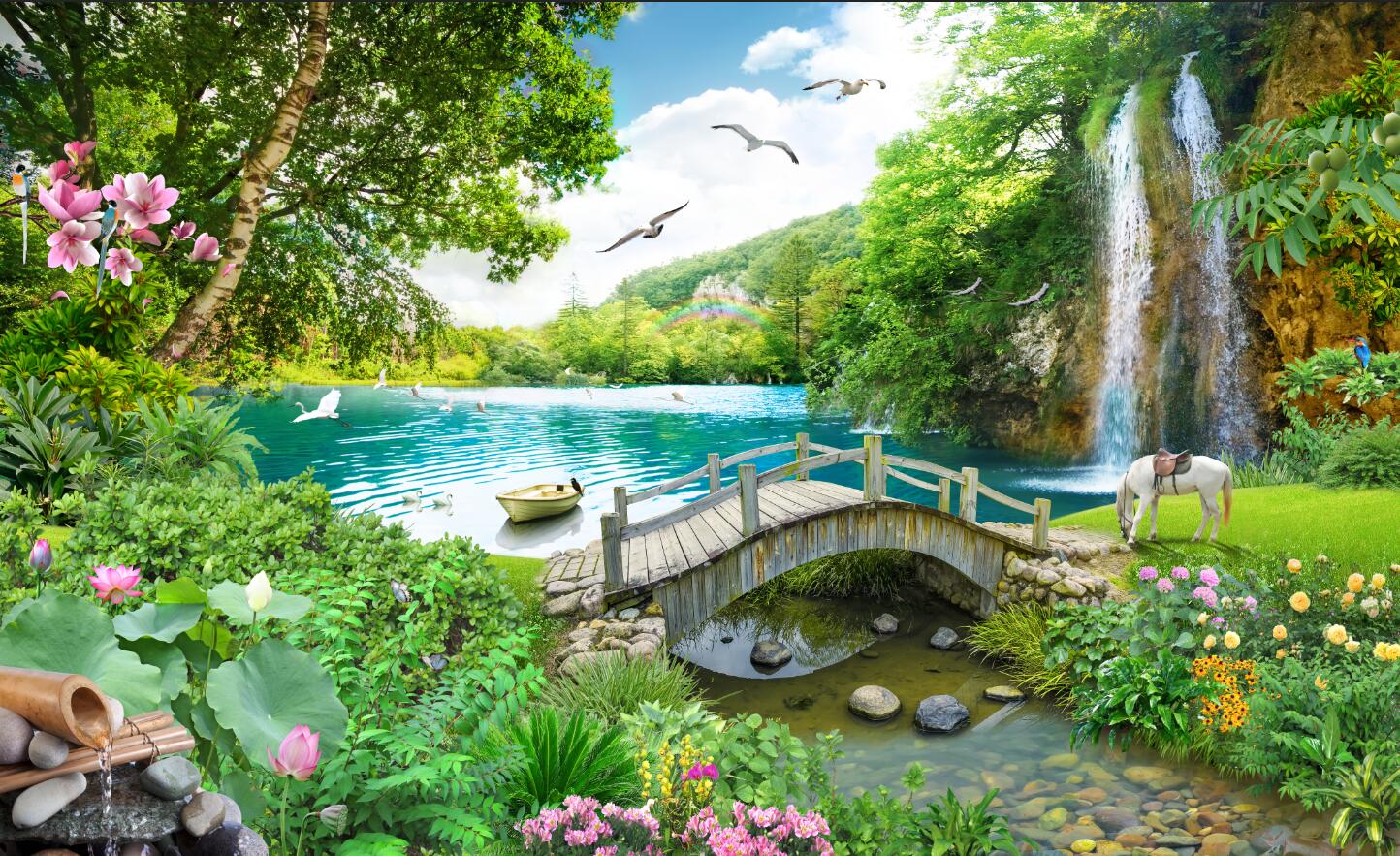 Custom Waterfall Mural 3D Self - 3D Printing Heat Resistant Material 리뷰 및 가격