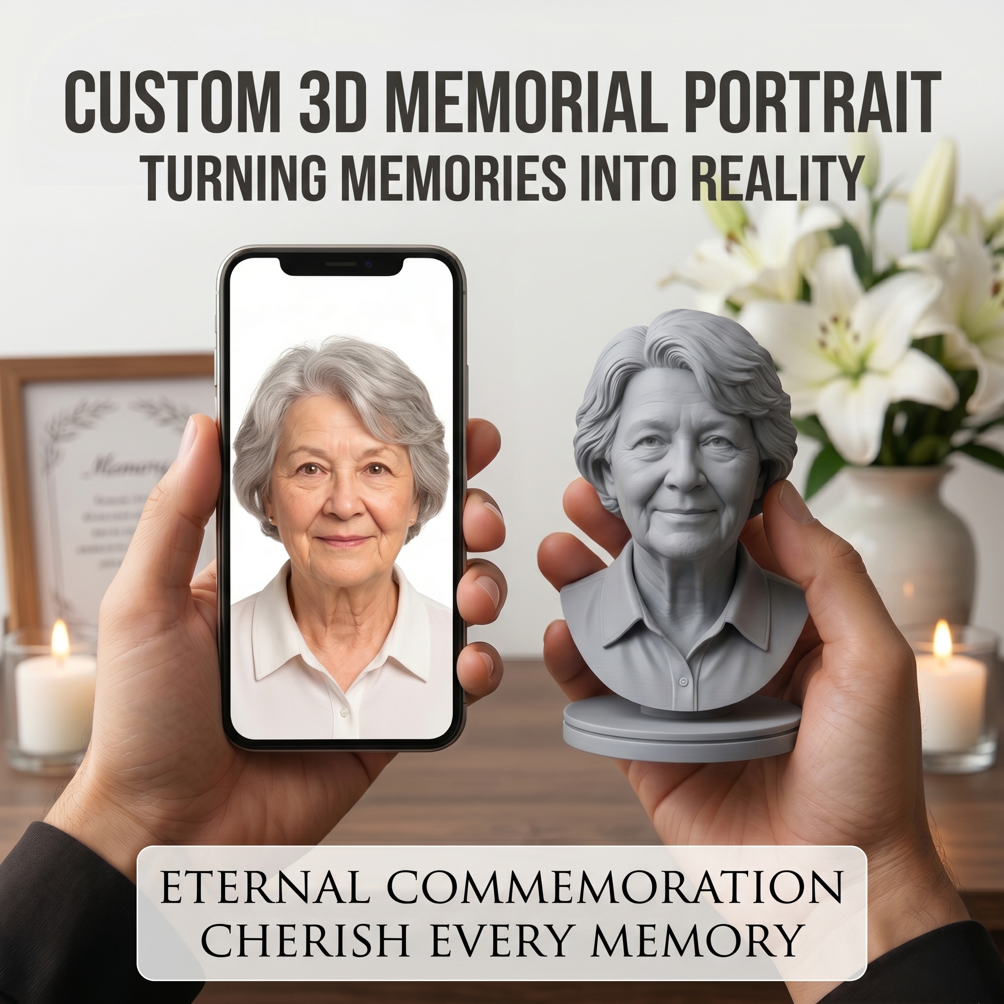 Personalized 3D Printed Bust F - 3D Printing Apps 리뷰 및 가격