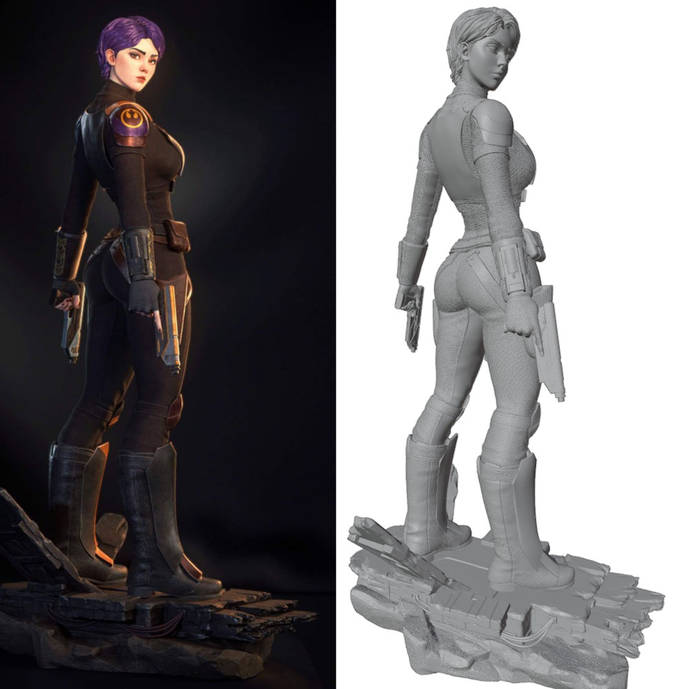 75MM100MM120MM150MM Female War - 3D Printing Apps 리뷰 및 가격