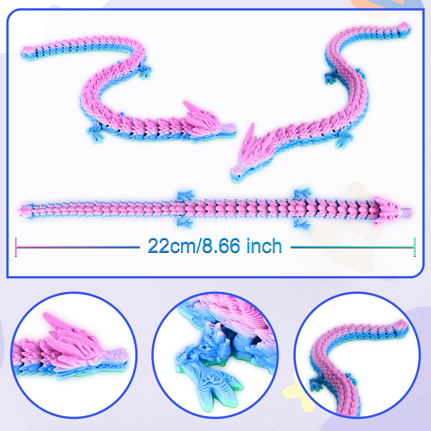 1pc Articulated Dragon Figurin - 3D Printing Mockup 리뷰 및 가격