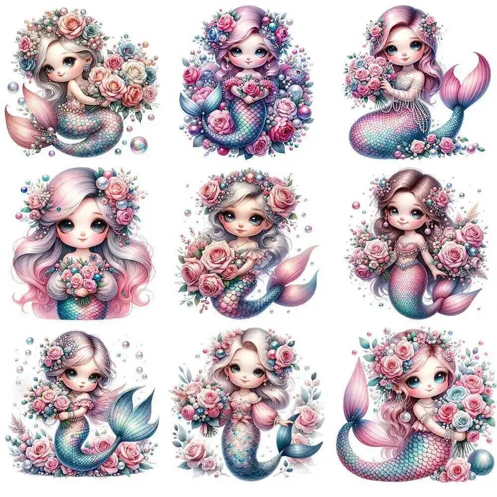 15cm Cute Kids Flower Mermaid  - 3D Printing Vinyl 리뷰 및 가격