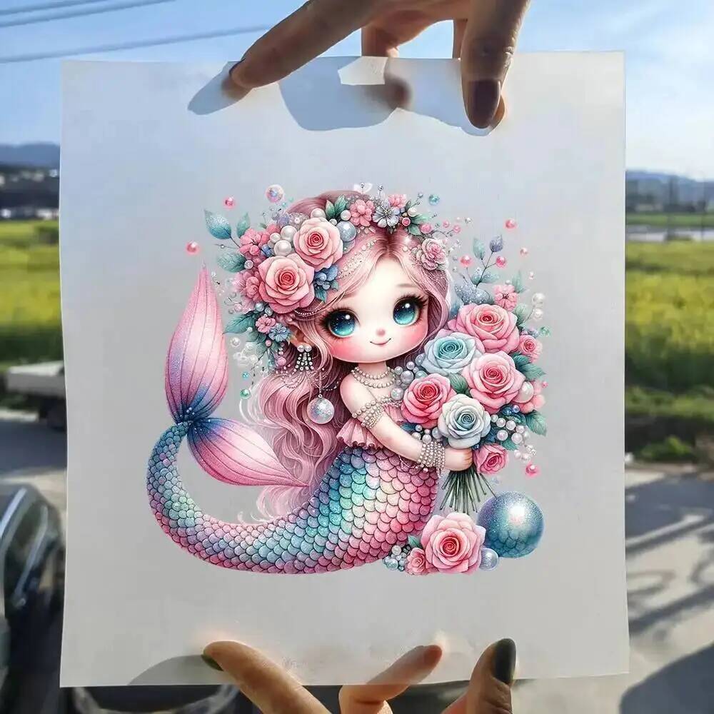 15cm Cute Kids Flower Mermaid  - 3D Printing Vinyl 리뷰 및 가격