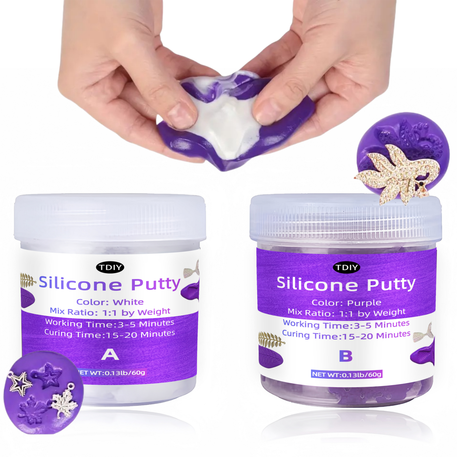 Purple Silicone Mold Putty Saf - 3D Print Isopropyl Alcohol 리뷰 및 가격