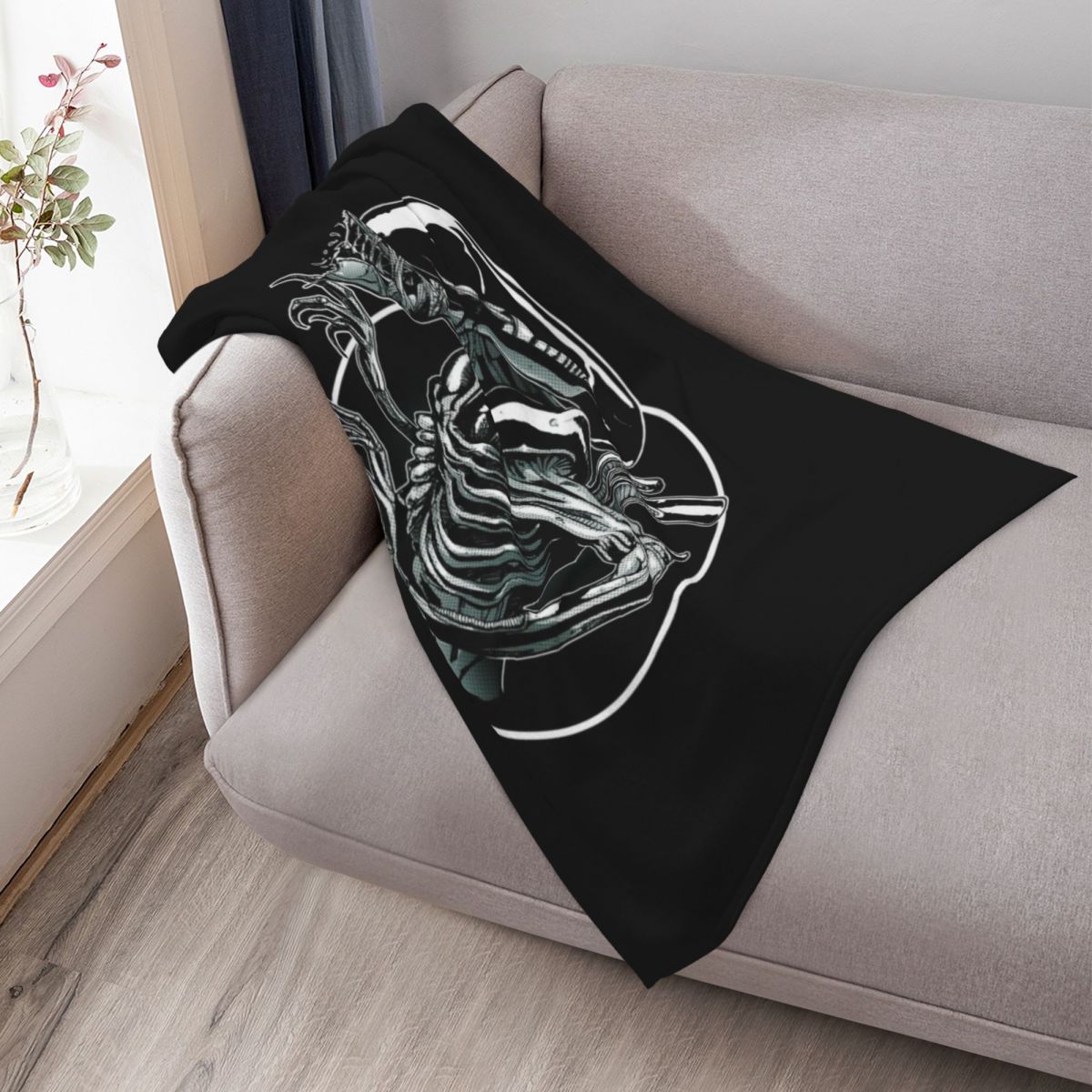 aliens xenomorph Throw Blanket - 3D Printing Xenomorph 리뷰 및 가격