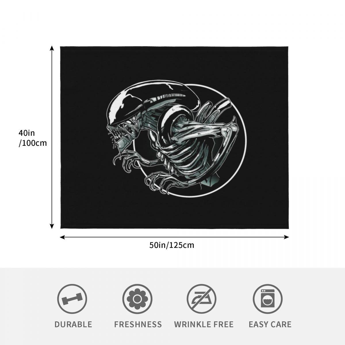aliens xenomorph Throw Blanket - 3D Printing Xenomorph 리뷰 및 가격
