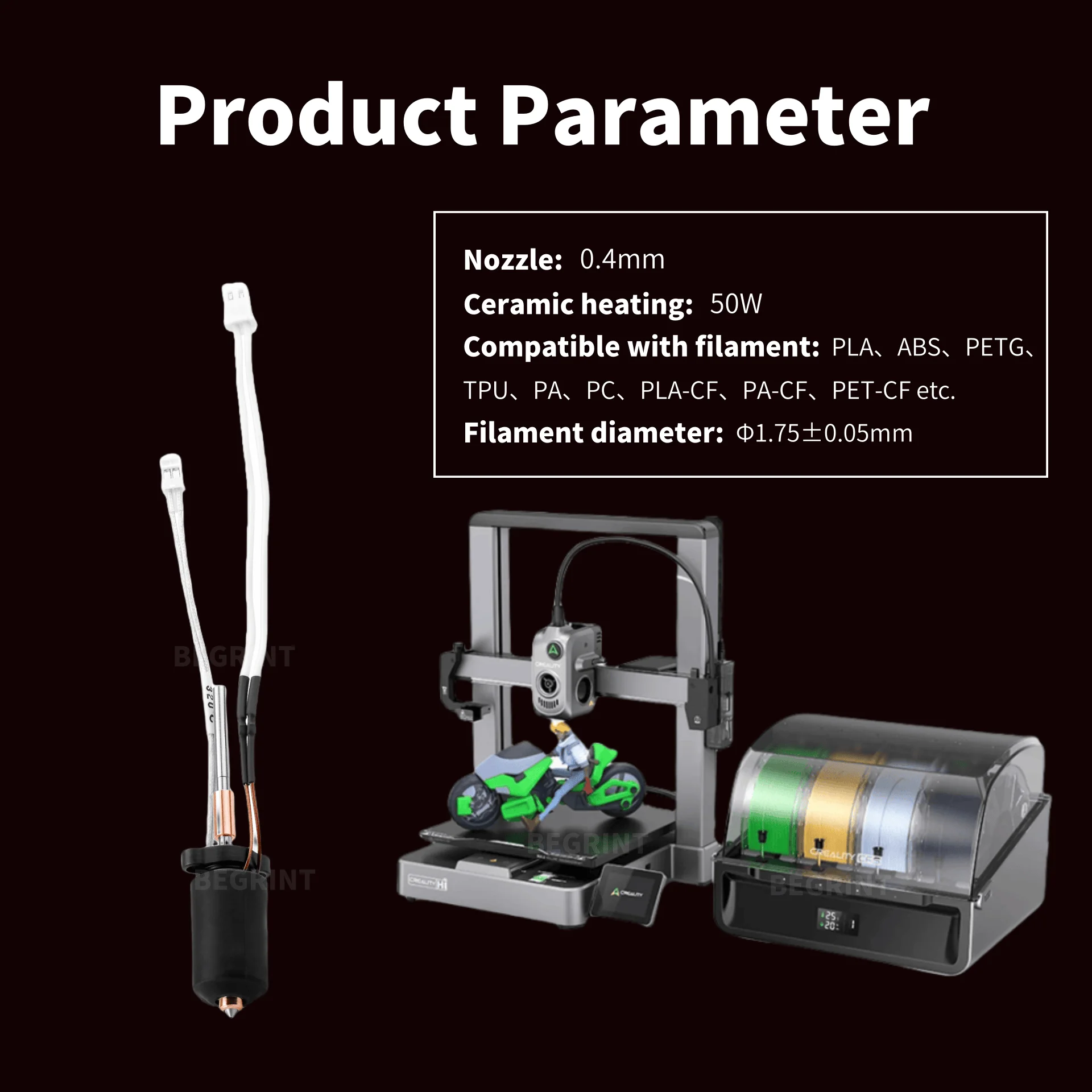 High Temp Ceramic Heater Hoten - 3D Printing Nozzle 리뷰 및 가격
