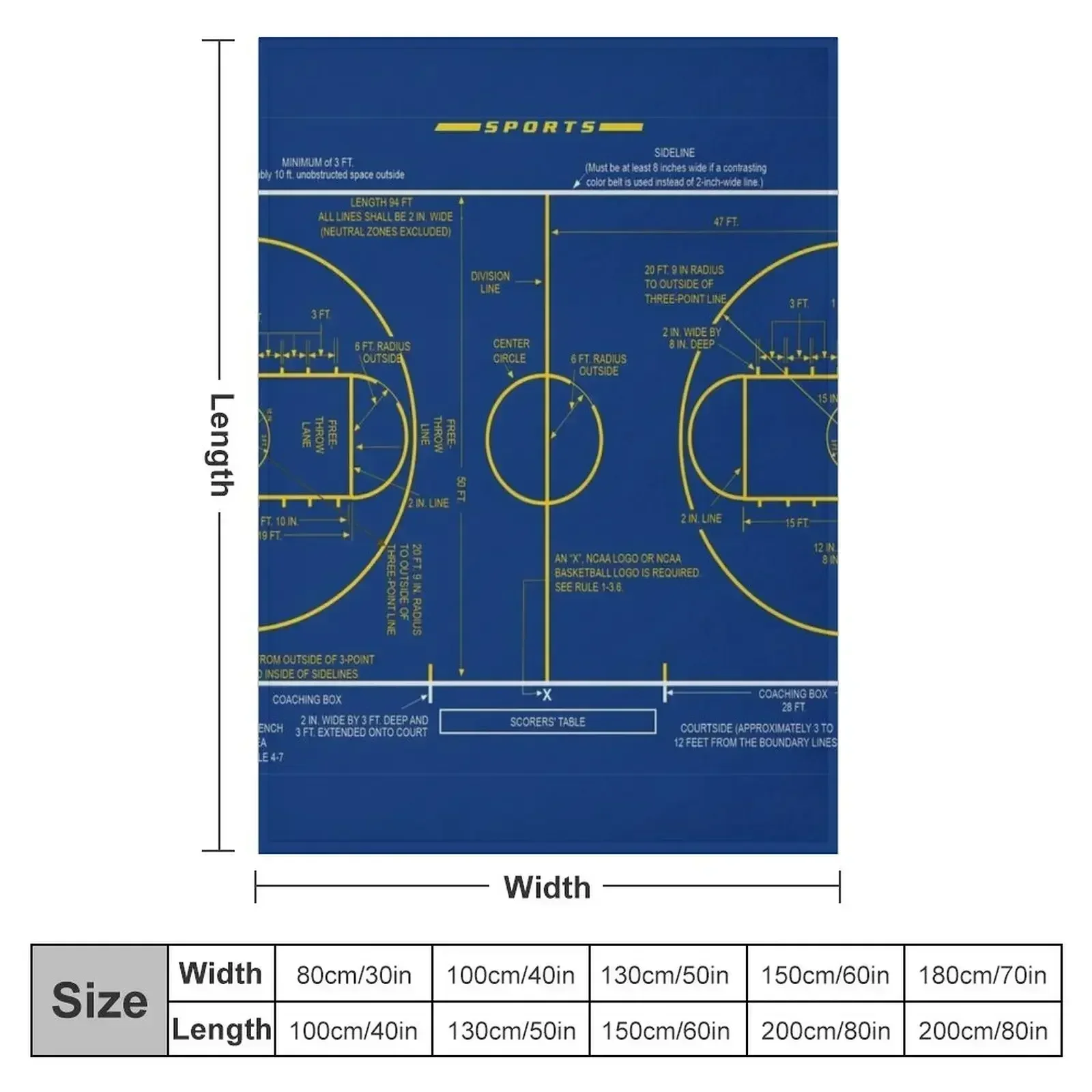 College Basketball Court Diagr - 3D Printing Diagram 리뷰 및 가격