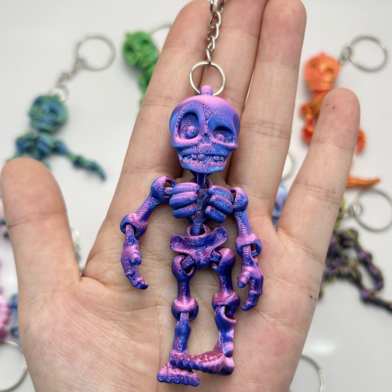 Toys Skeleton Keychain Safe Pl - 3D Printing Stainless Steel 리뷰 및 가격
