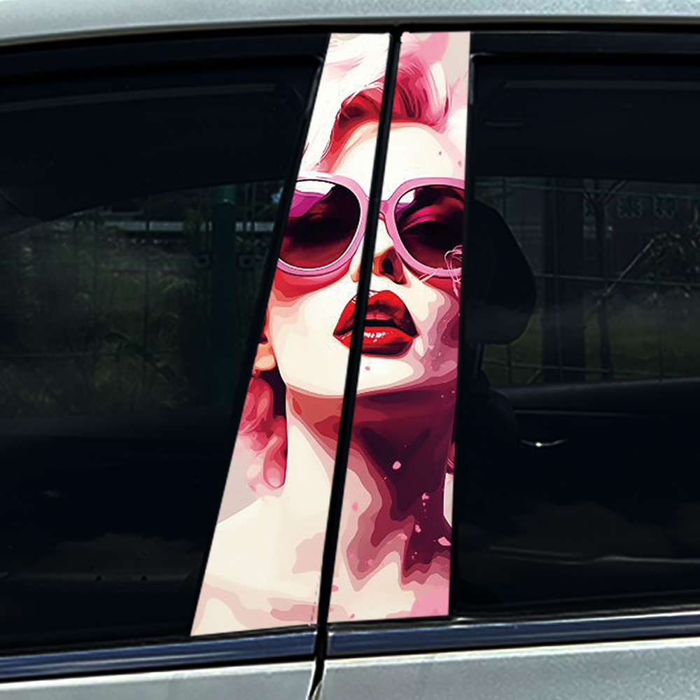 2PCS Pink Pop Art Beauty Sweet - 3D Printing Vinyl 리뷰 및 가격