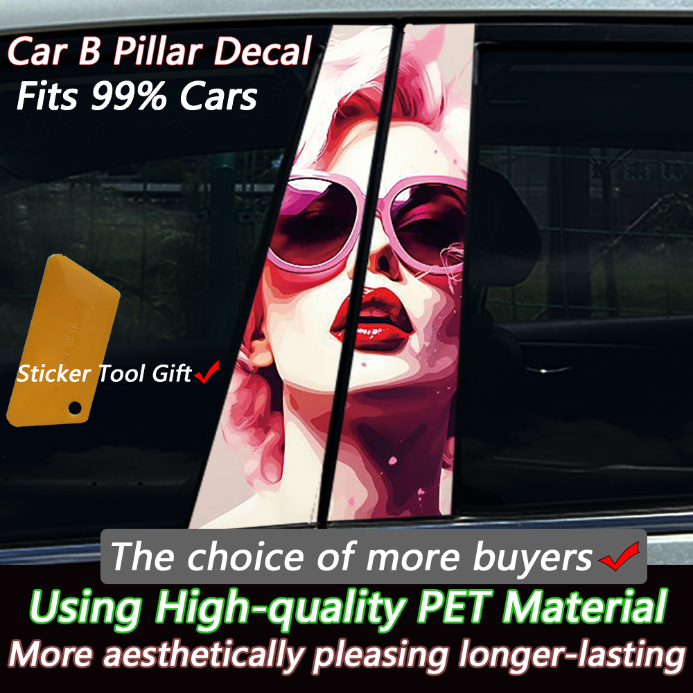 2PCS Pink Pop Art Beauty Sweet - 3D Printing Vinyl 리뷰 및 가격