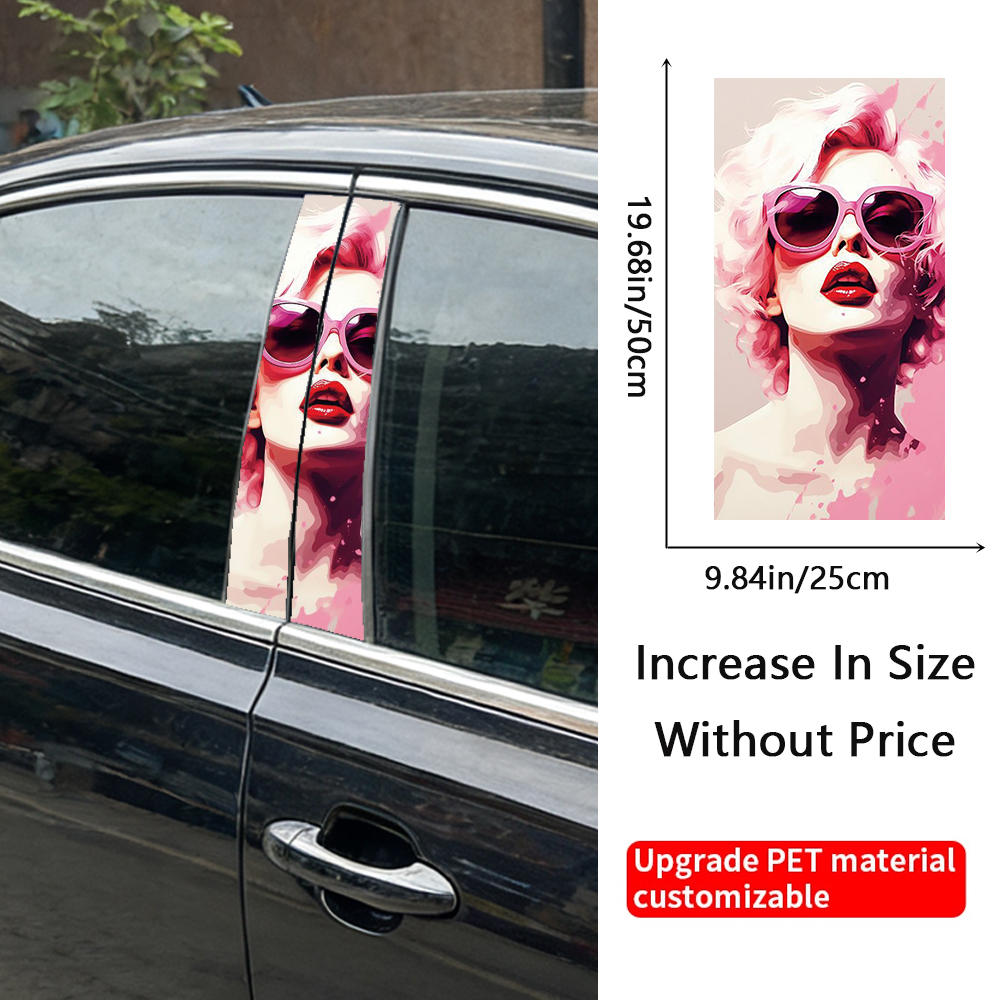 2PCS Pink Pop Art Beauty Sweet - 3D Printing Vinyl 리뷰 및 가격