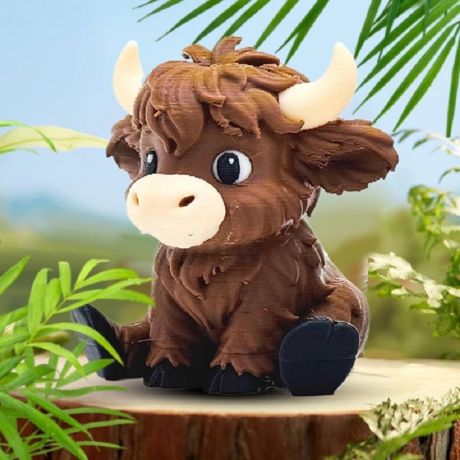 Scottish Highland Cow statue o - 3D Printing Mockup 리뷰 및 가격