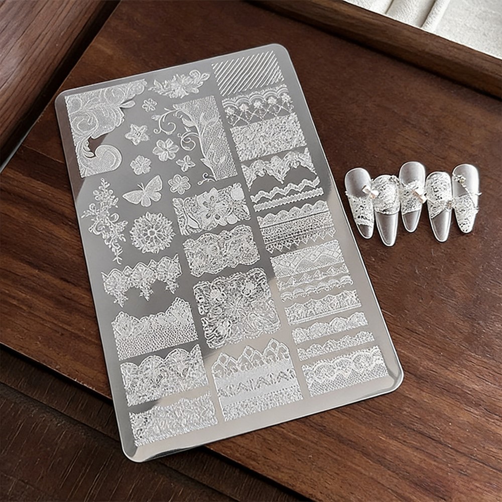 9*15cm 3D Lace Butterfly Nail  - 3D Printing Stainless Steel 리뷰 및 가격