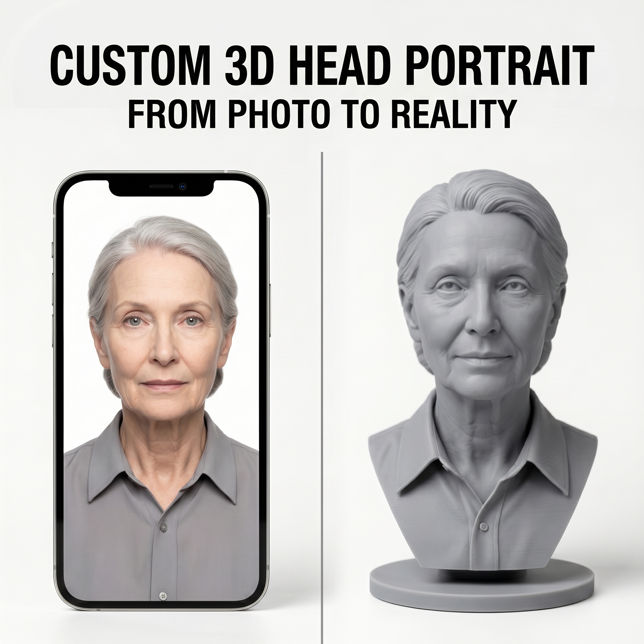 Custom 3D Bust Figurine, Perso - 3D Printing Apps 리뷰 및 가격