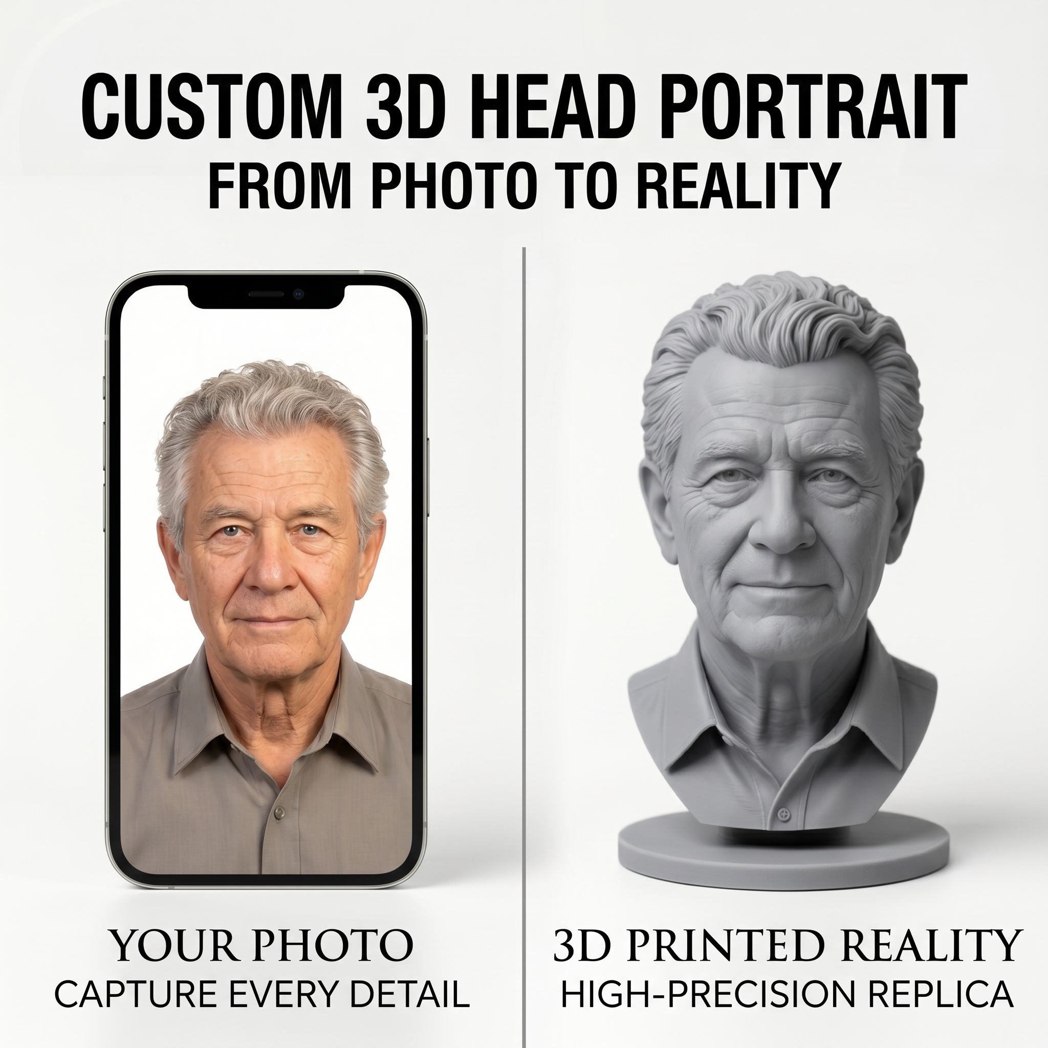Custom 3D Bust Figurine, Perso - 3D Printing Apps 리뷰 및 가격