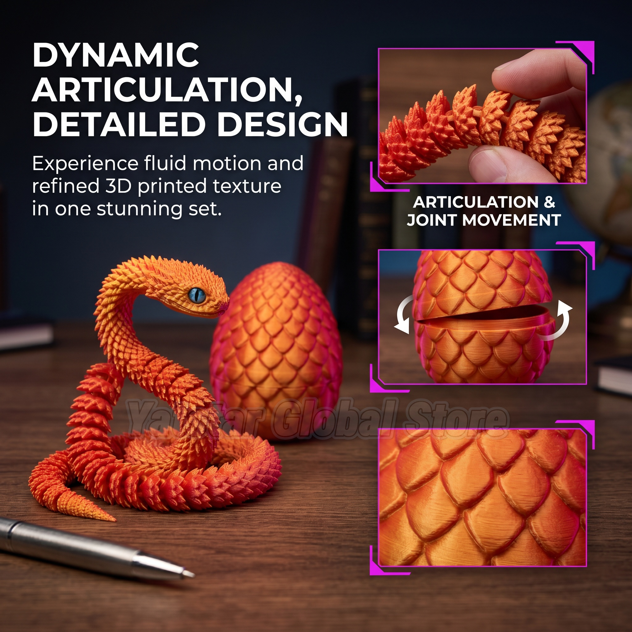 3D Printed Snake Egg Toy Creat - 3D Printing Figure 리뷰 및 가격