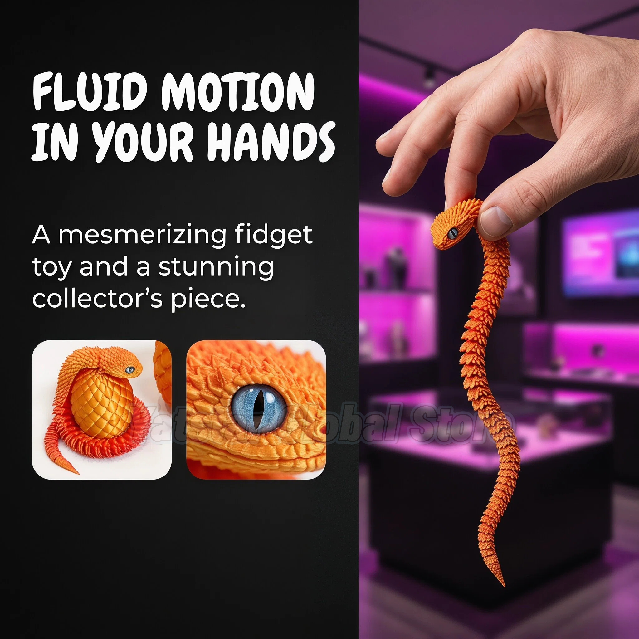 3D Printed Snake Egg Toy Creat - 3D Printing Figure 리뷰 및 가격